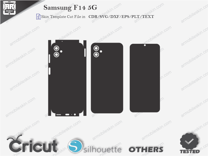 Samsung F14 5G Skin Template Vector