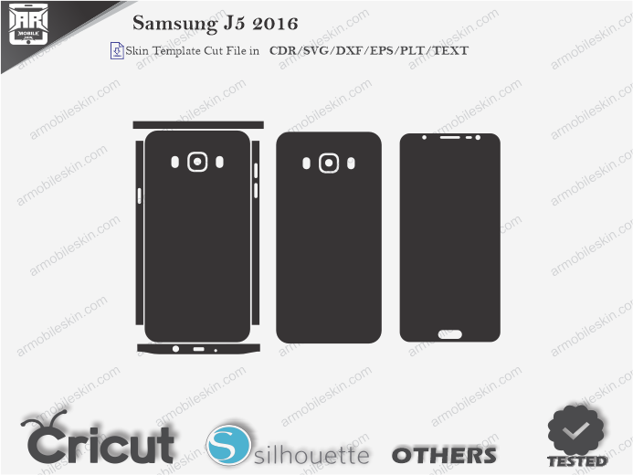 Samsung J5 2016 Skin Template Vector