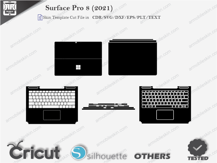 Surface Pro 8 (2021) Skin Template Vector