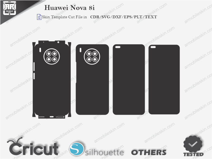 Huawei Nova 8i Skin Template Vector