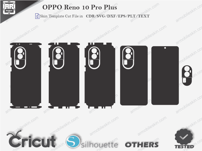 OPPO Reno 10 Pro Plus Skin Template Vector