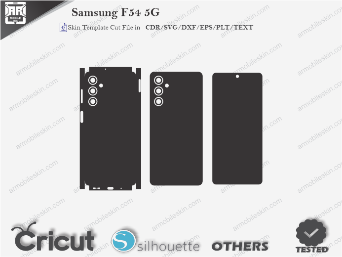 Samsung F54 5G Skin Template Vector