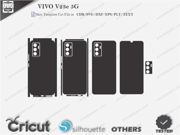 VIVO V23e 5G Skin Template Vector