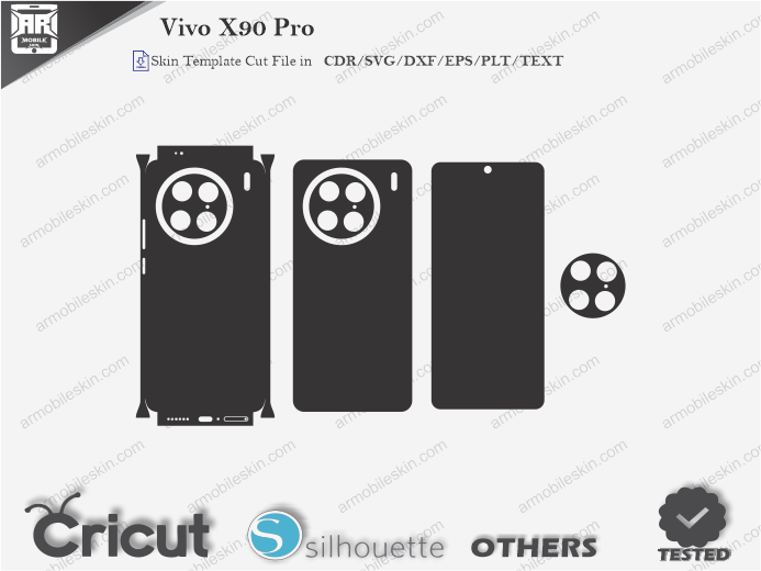 Vivo X90 Pro Skin Template Vector