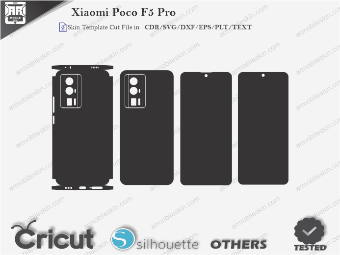 Xiaomi Poco F5 Pro Skin Template Vector