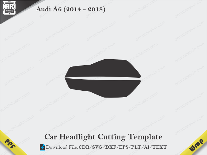 Audi A6 (2014 - 2018) Car Headlight Template