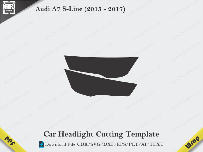 Audi A7 S-Line (2015 - 2017) Car Headlight Template