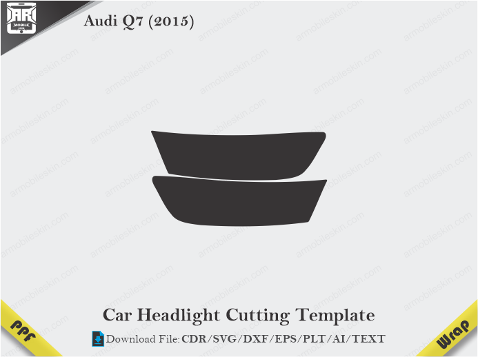 Audi Q5 2015 Car Headlight Template