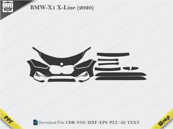 BMW-X1 X-Line (2020) Car PPF Template