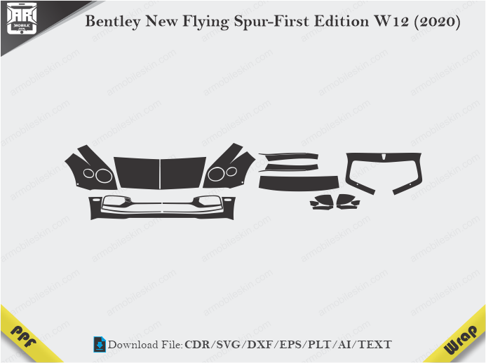 Bentley New Flying Spur-First Edition W12 (2020) Car PPF Template