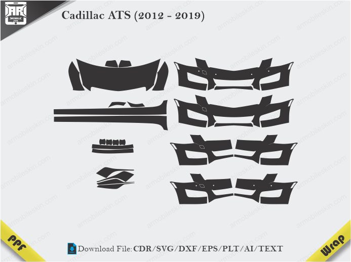 Cadillac ATS (2012 – 2019) Car PPF Template