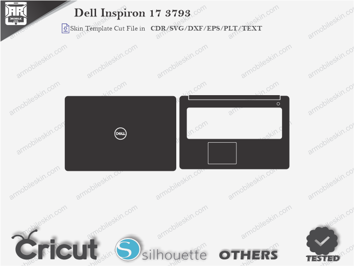 Dell Inspiron 17 3793 Skin Template Vector