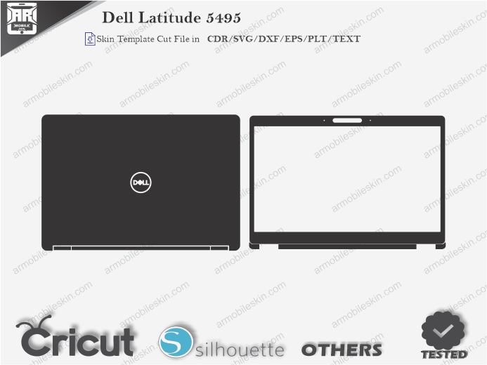 Dell Latitude 5495 Skin Template Vector