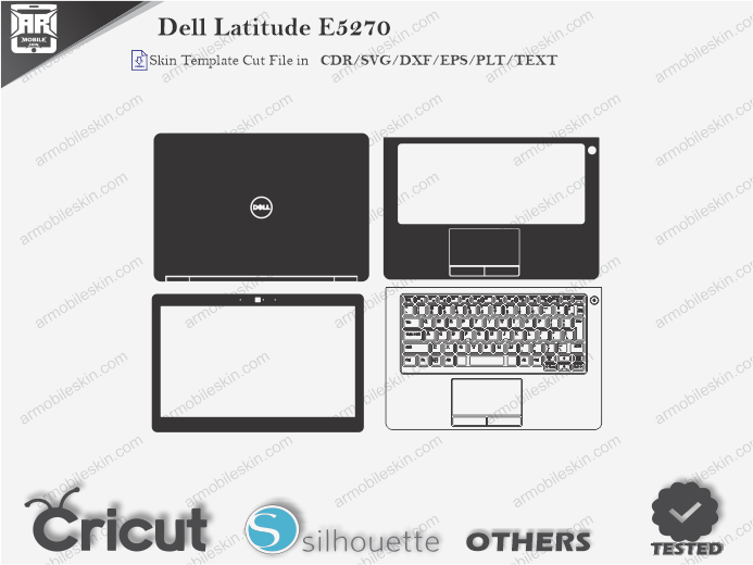 Dell Latitude E5270 Skin Template Vector