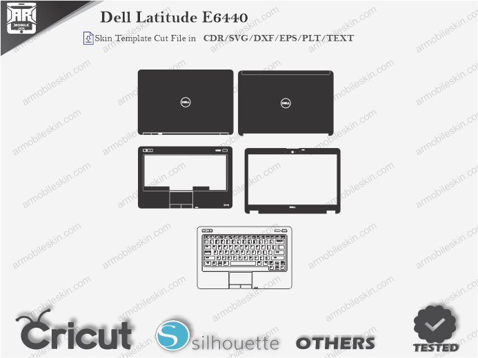 Dell Latitude E6440 Skin Template Vector