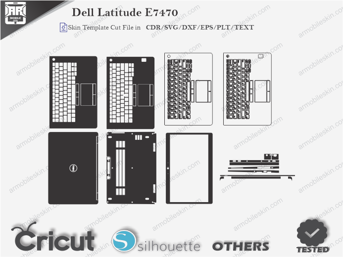 Dell Latitude E7470 Skin Template Vector
