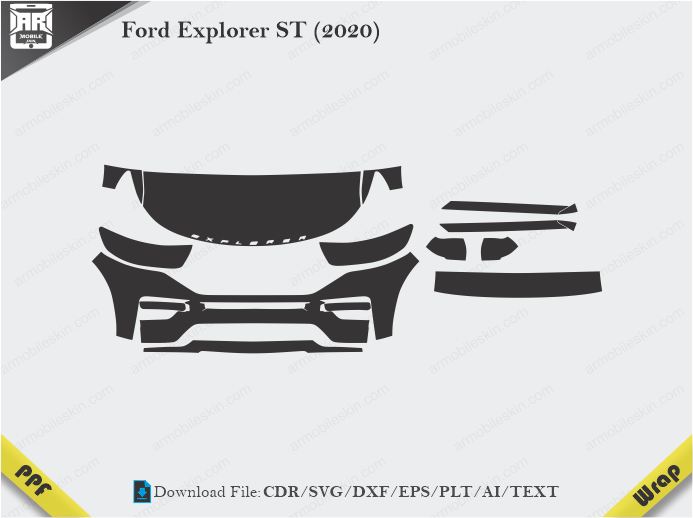Ford Explorer ST (2020) Car PPF Template