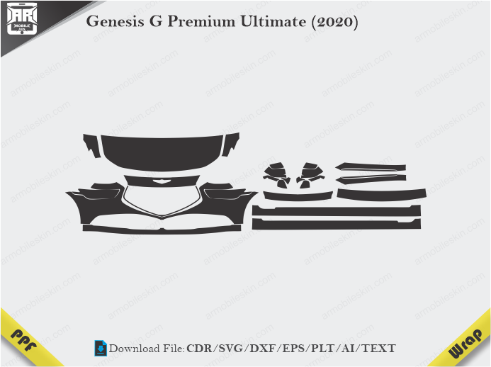Genesis G Premium Ultimate (2020) Car PPF Template