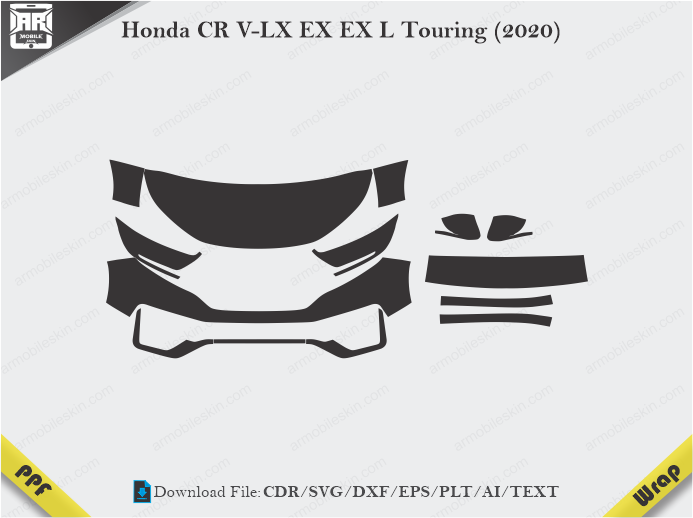 Honda CR V-LX EX EX L Touring (2020) Car PPF Template
