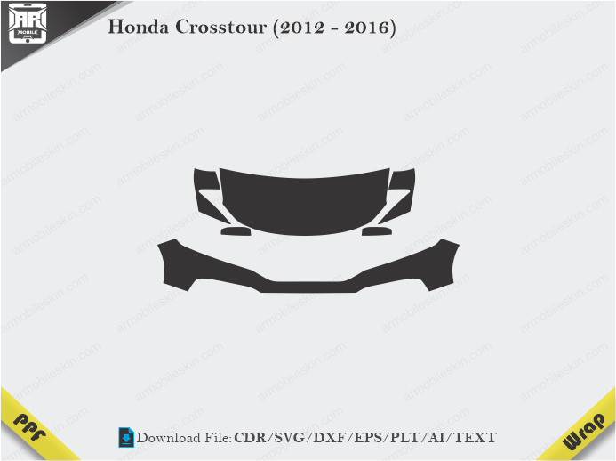 Honda Crosstour (2012 – 2016) Car PPF Template