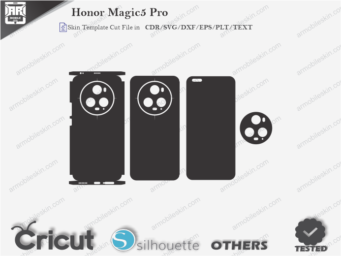 Honor Magic5 Pro Skin Template Vector