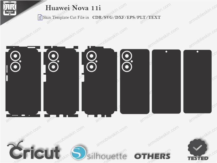 Huawei Nova 11i Skin Template Vector