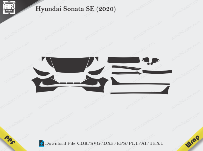 Hyundai Sonata SE (2020) Car PPF Template