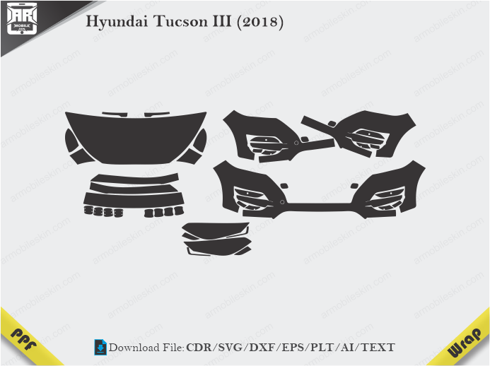 Hyundai Tucson III (2018) Car PPF Template