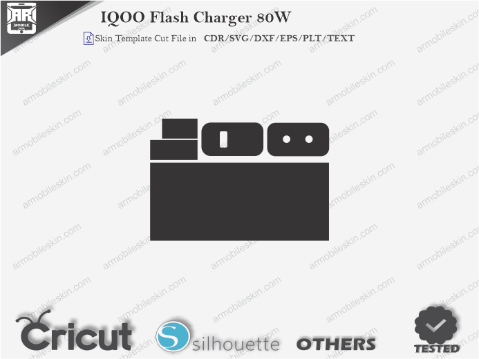 IQOO Flash Charger 80W Skin Template Vector