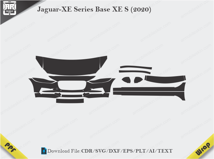Jaguar-XE Series Base XE S (2020) Car PPF Template