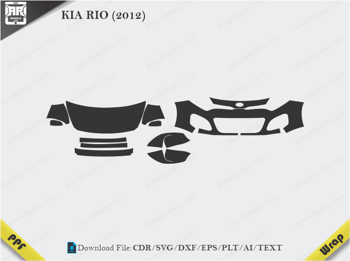 KIA RIO (2012) Car PPF Template