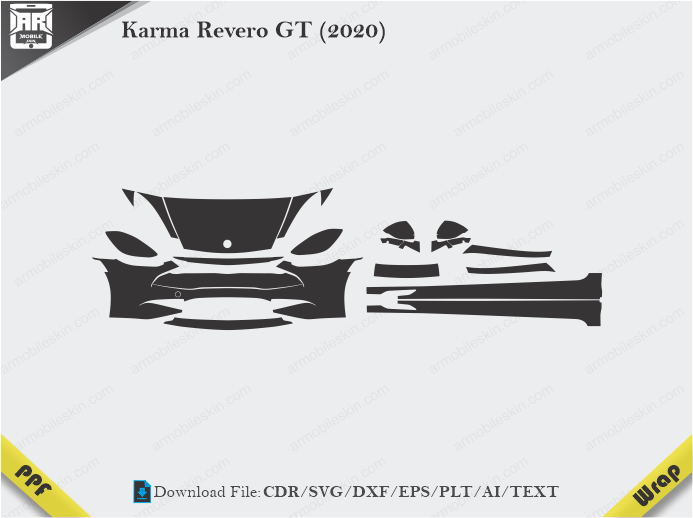 Karma Revero GT (2020) Car PPF Template