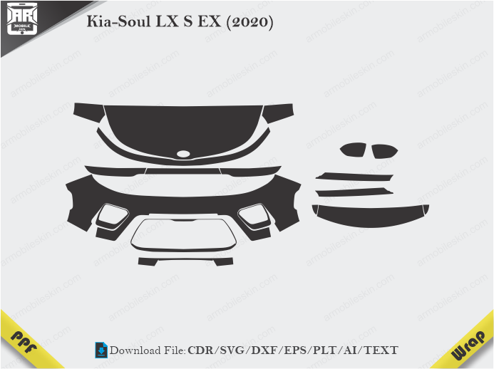 Kia-Soul LX S EX (2020) Car PPF Template