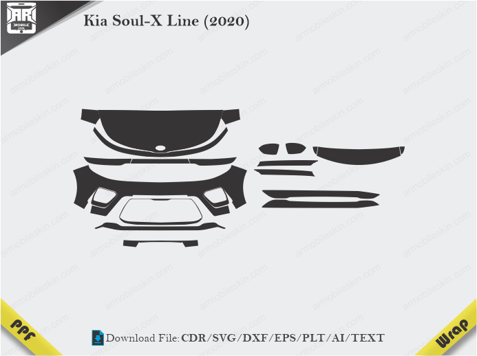 Kia Soul-X Line (2020) Car PPF Template