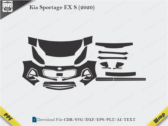 Kia Sportage EX S (2020) Car PPF Template