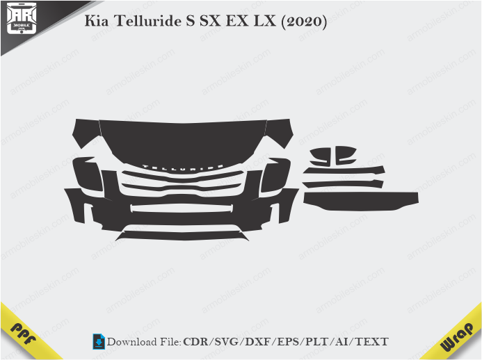 Kia Telluride S SX EX LX (2020) Car PPF Template