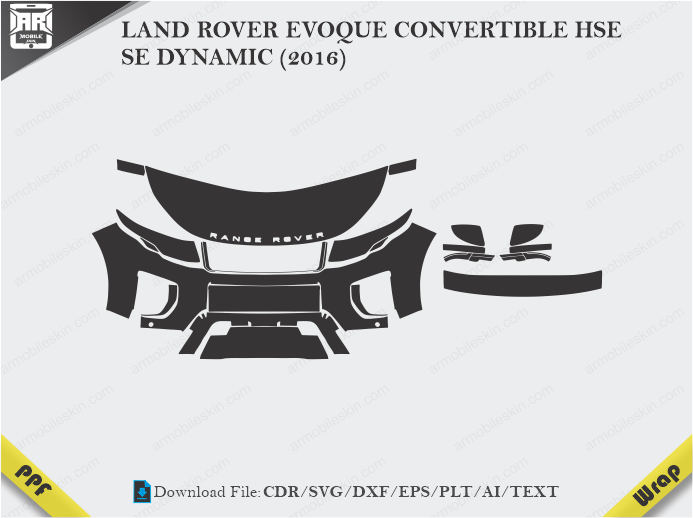 LAND ROVER EVOQUE CONVERTIBLE HSE (2016) Car PPF Template