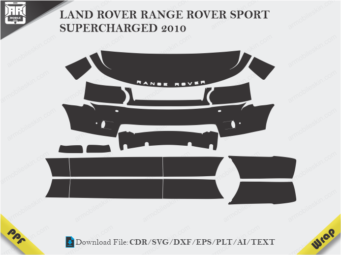 LAND ROVER RANGE ROVER SPORT SUPERCHARGED 2010 Car PPF Template