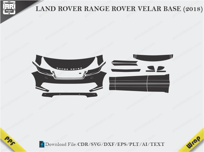 LAND ROVER RANGE ROVER VELAR BASE (2018) Car PPF Template