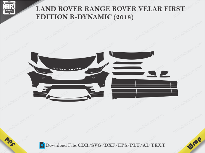 LAND ROVER RANGE ROVER VELAR FIRST EDITION R-DYNAMIC (2018) Car PPF Template