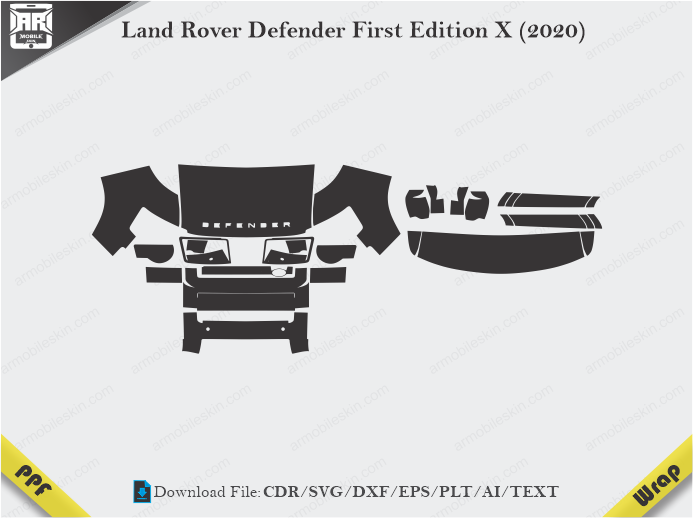Land Rover Defender First Edition X (2020) Car PPF Template