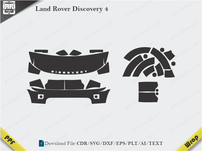 Land Rover Discovery 4 Car PPF Template