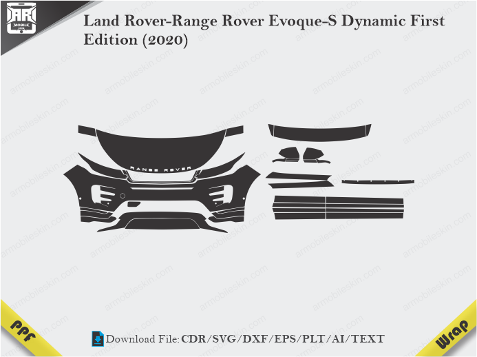 Land Rover-Range Rover Evoque-S Dynamic First Edition (2020)Car PPF Template