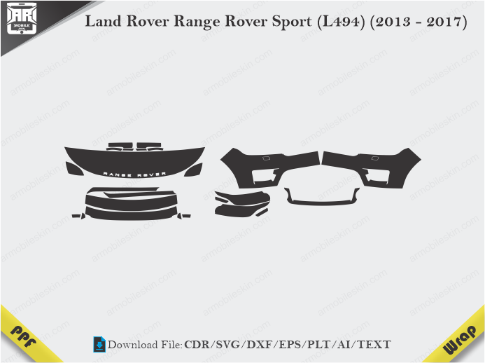 Land Rover Range Rover Sport (L494) (2013 – 2017) Car PPF Template