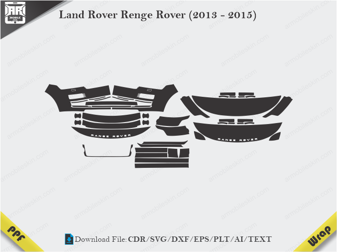 Land Rover Renge Rover (2013 - 2015) Car PPF Template