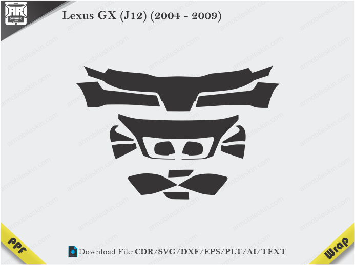 Lexus GX (J12) (2004 - 2009) Car PPF Template