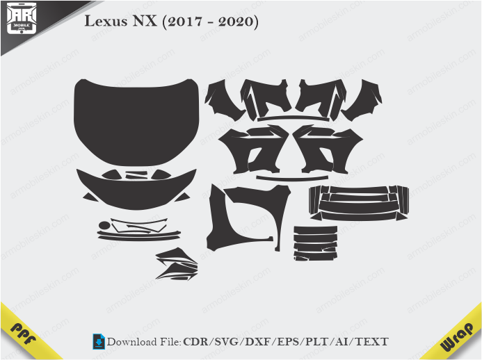 Lexus NX (2017 - 2020) Car PPF Template