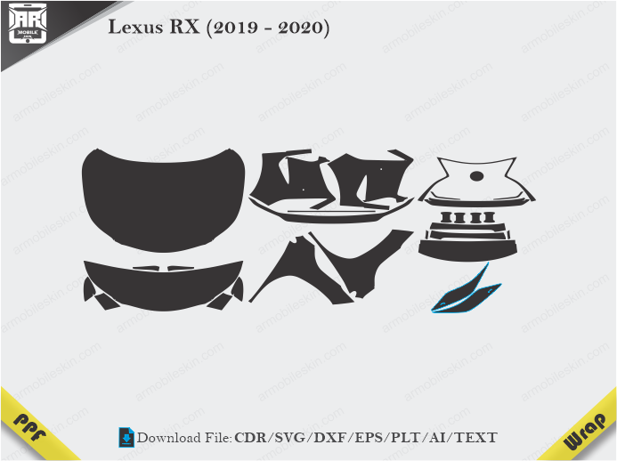 Lexus RX (2019 - 2020) Car PPF Template