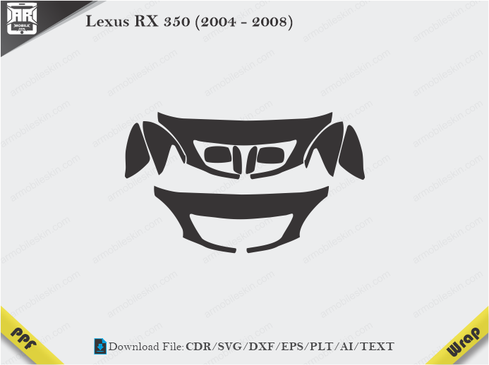 Lexus RX 350 (2004 - 2008) Car PPF Template