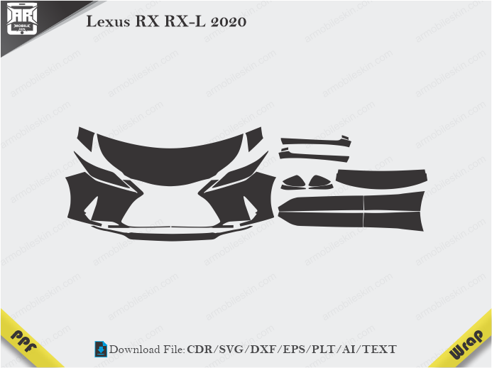 Lexus RX RX-L 2020 Car PPF Template
